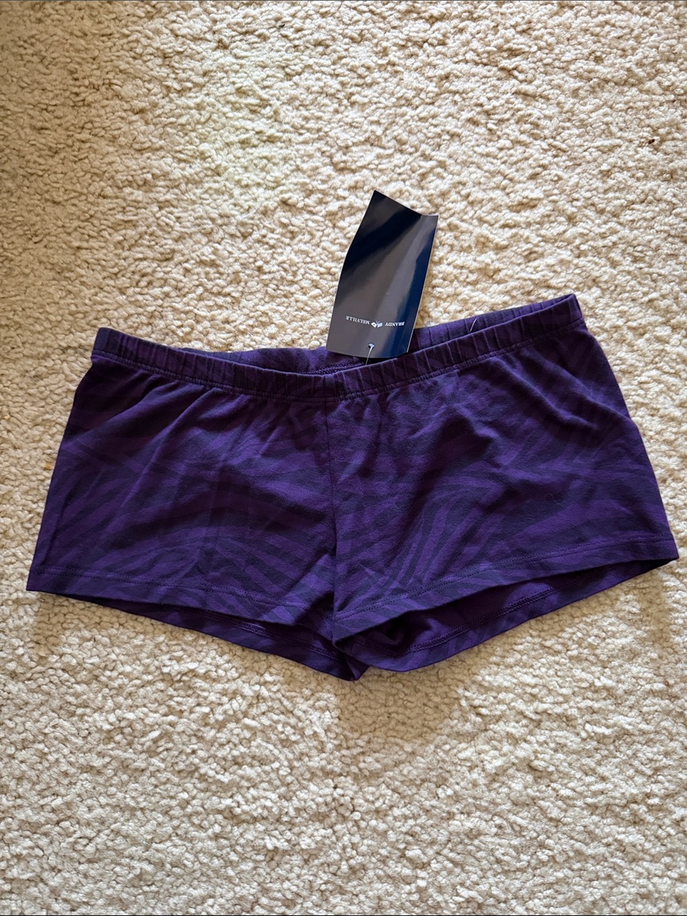 Brandy melville purple zebra print boxer shorts underwear